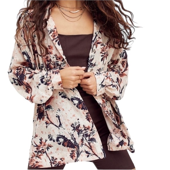 We The Free It’s a Vibe Floral Button Down Blouse Size S - Picture 1 of 10